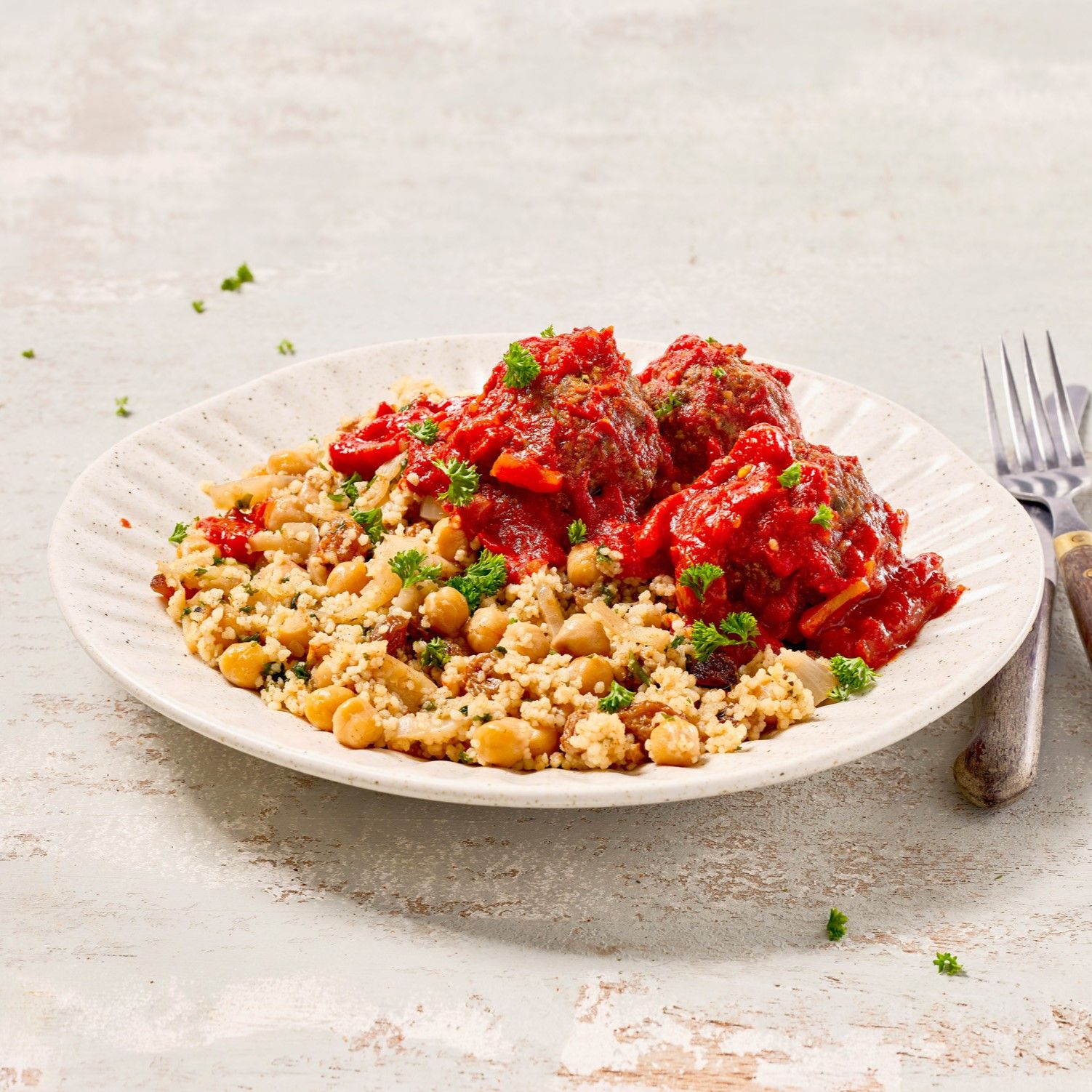 Mediterraanse balletjes met couscous