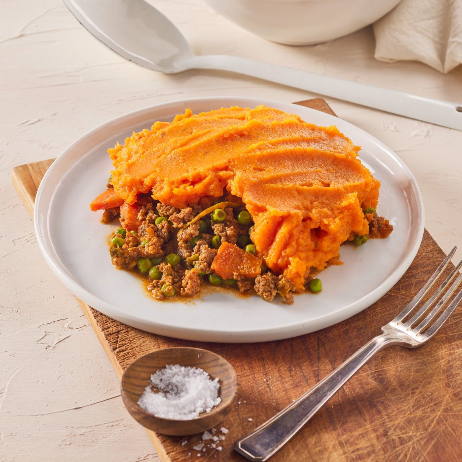 Zoete aardappel shepherds pie